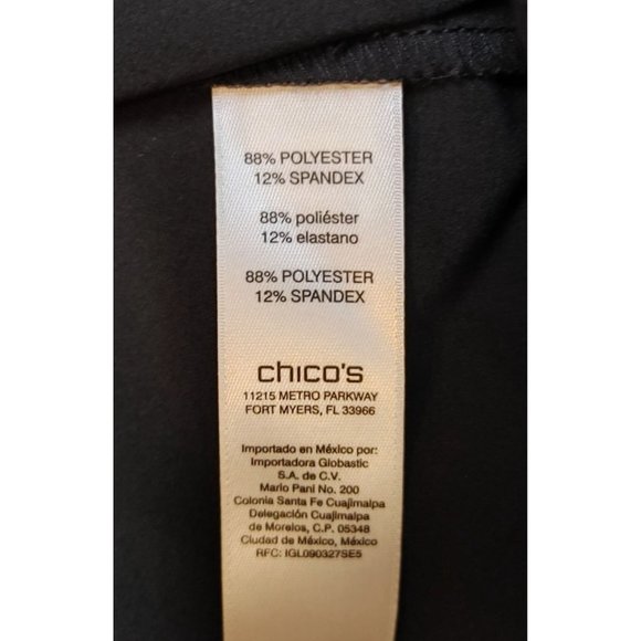 CHICOS Womens 1/Medium/10 Zenergy Gray Neema Classic Ruched Zipper Pocket Jacket - Picture 4 of 4